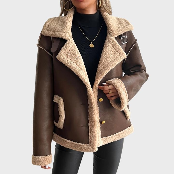 Women’s Two-Tone Faux Fur Jacket