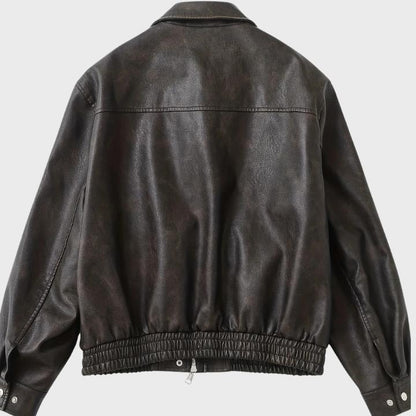 Women’s Classic Faux Leather Jacket