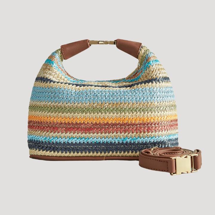 Women's Boho-Style Woven Handbag