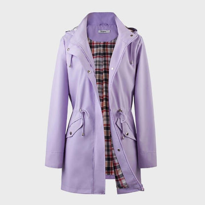 Women’s Hooded Zip-Up Trench Coat