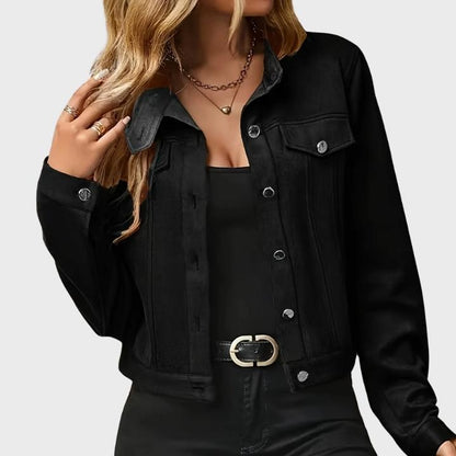 Women's Classic Suede Button Jacket