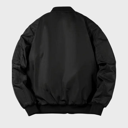 Men’s Casual Baseball Collar Bomber Jacket