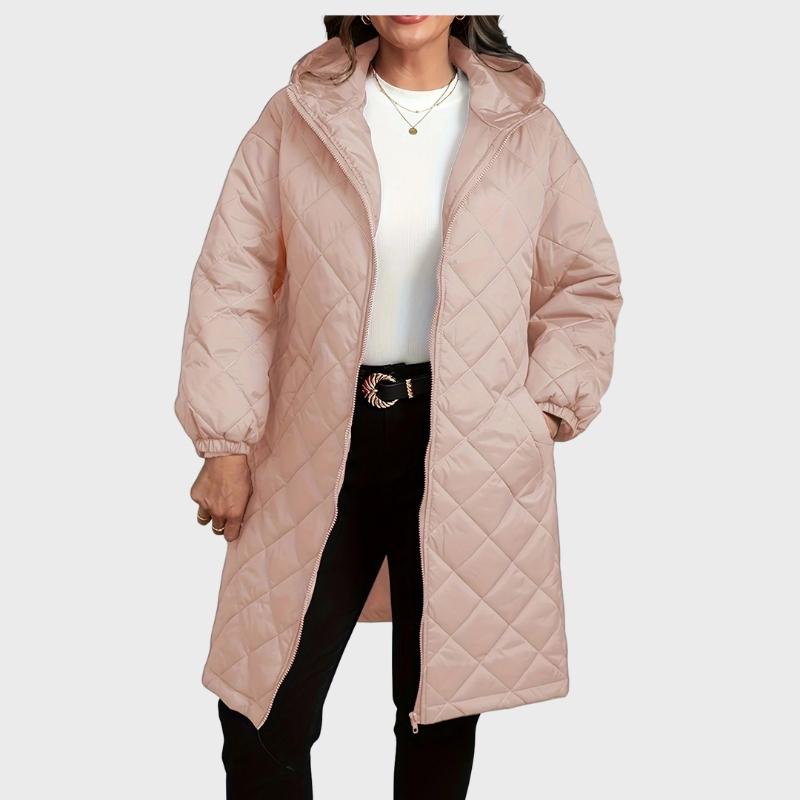 Women’s Long Quilted Hooded Coat
