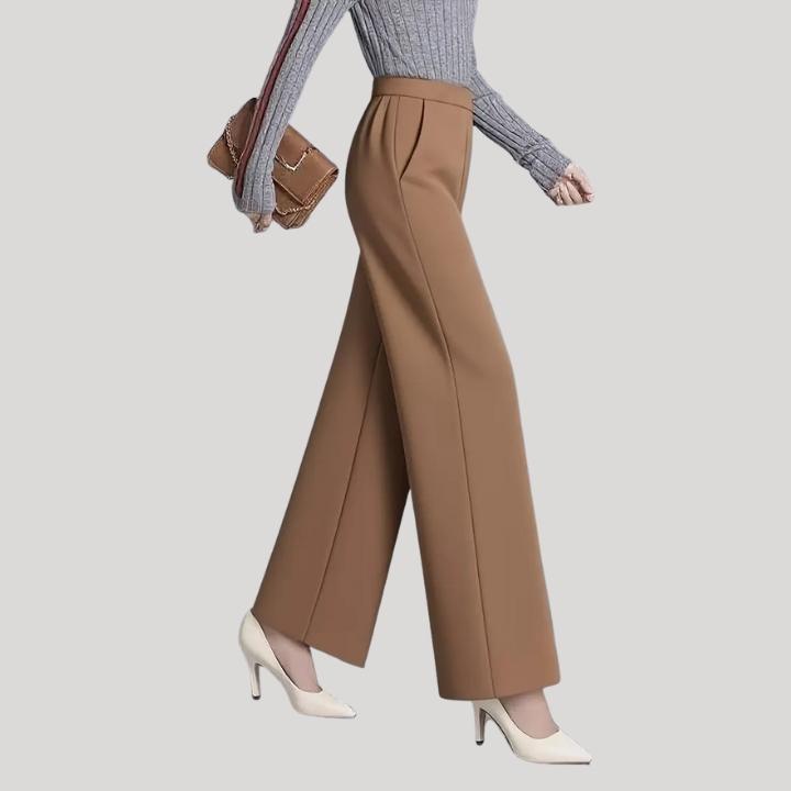 Women's Plus Size Sophisticated Straight-Leg Pants