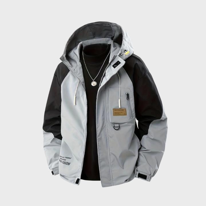 Men’s Plus Size Loose Fit Windbreaker Jacket