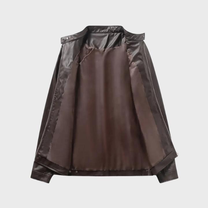 Men’s Casual Leather Motorcycle Jacket