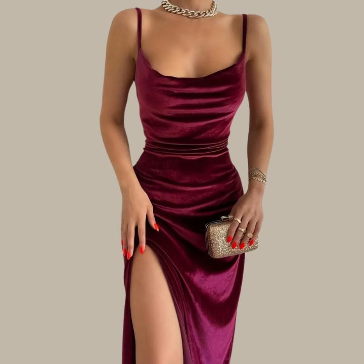 Women's Slim Fit Split Hem Dress