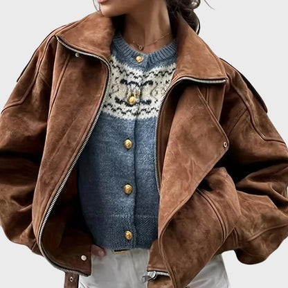 Women's Casual Chic Zipper Jacket