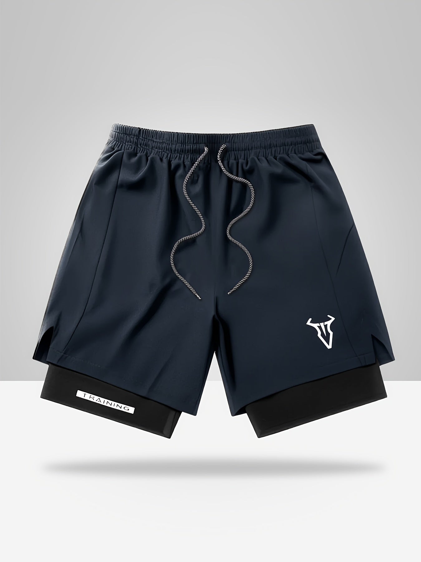 Men’s 2-In-1 Training Shorts – Lightweight Gym Shorts with Built-In Compression Liner