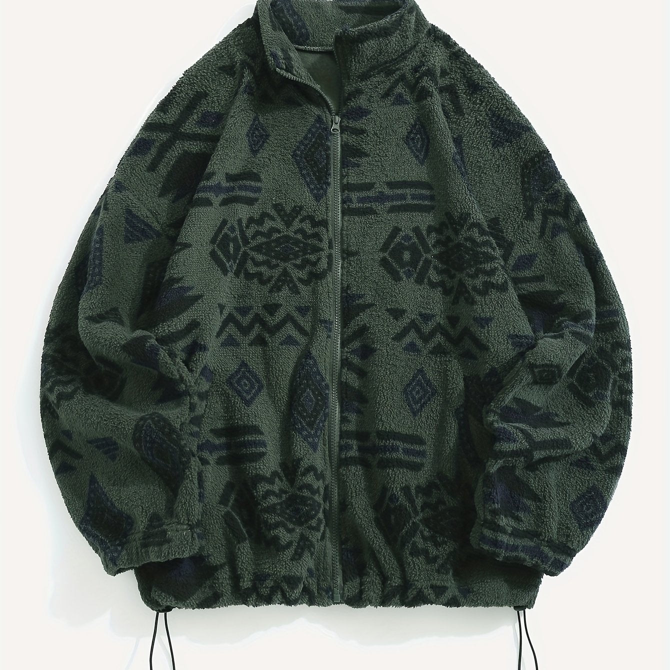 Men’s Retro Knit Zip-Up Jacket