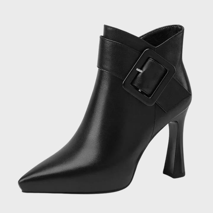 Women's Mid Stiletto Heel Pointed Ankle Boots