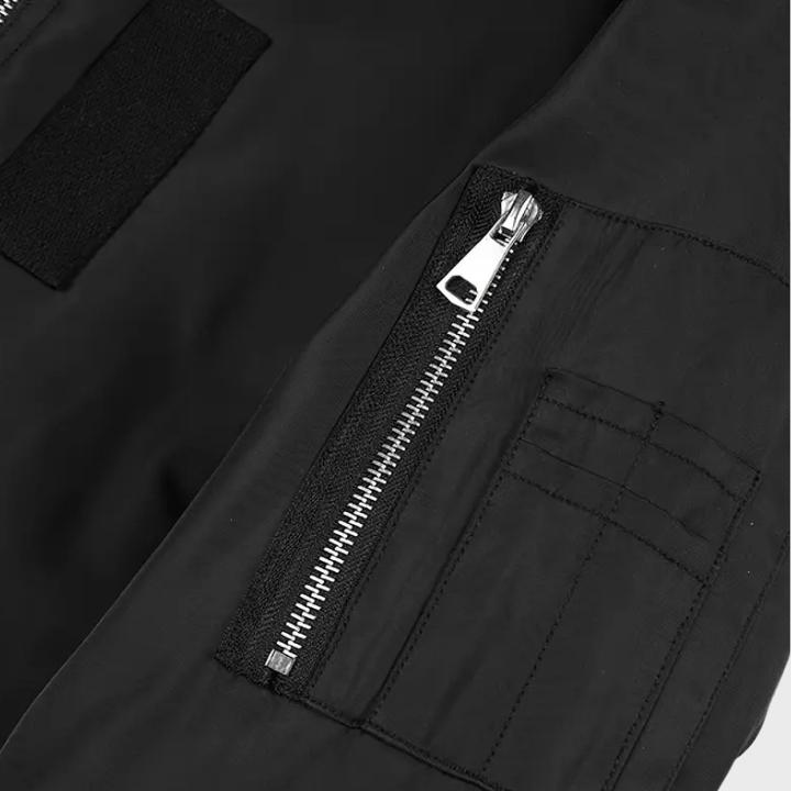 Men’s Casual Baseball Collar Bomber Jacket