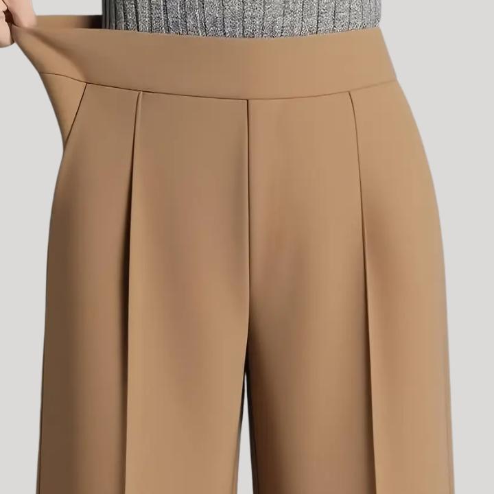 Women's Plus Size Sophisticated Straight-Leg Pants