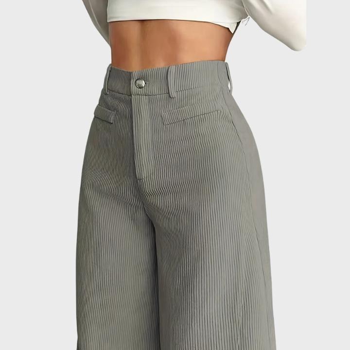 Women's Wide-Leg Corduroy Trousers