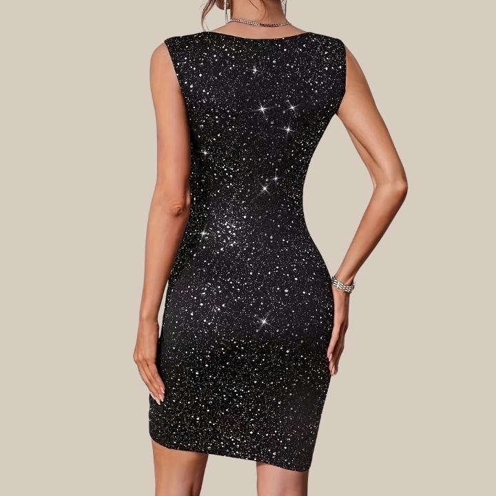 Women's V-Neck Bodycon Cocktail Dress