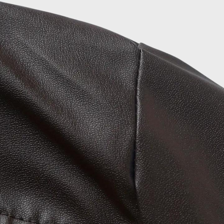 Men’s Casual Leather Motorcycle Jacket