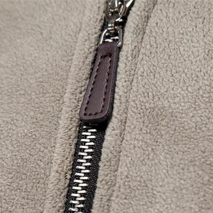 Men’s Thick Fleece Zip Sweater