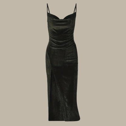 Women's Slim Fit Split Hem Dress