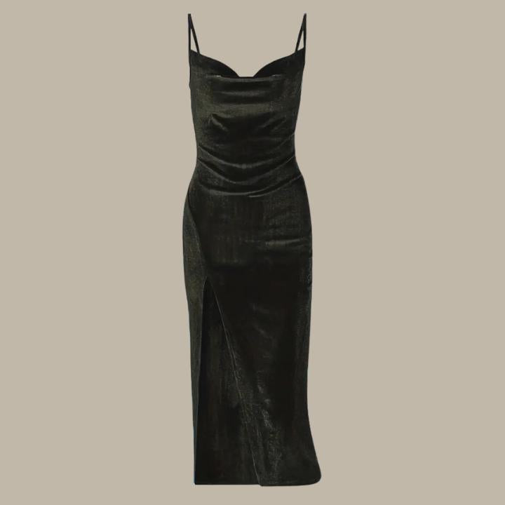 Women's Slim Fit Split Hem Dress