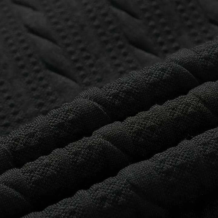 Men's Casual Solid Color High-Stretch Quarter-Zip Cable Knit Jumper