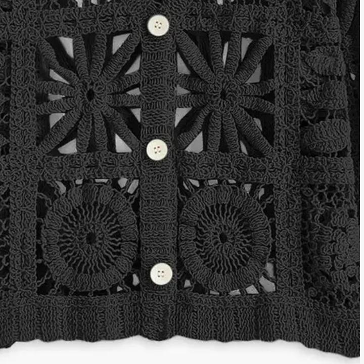 Women's Lightweight Crochet Sweater