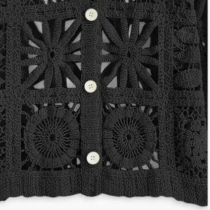 Women's Lightweight Crochet Sweater