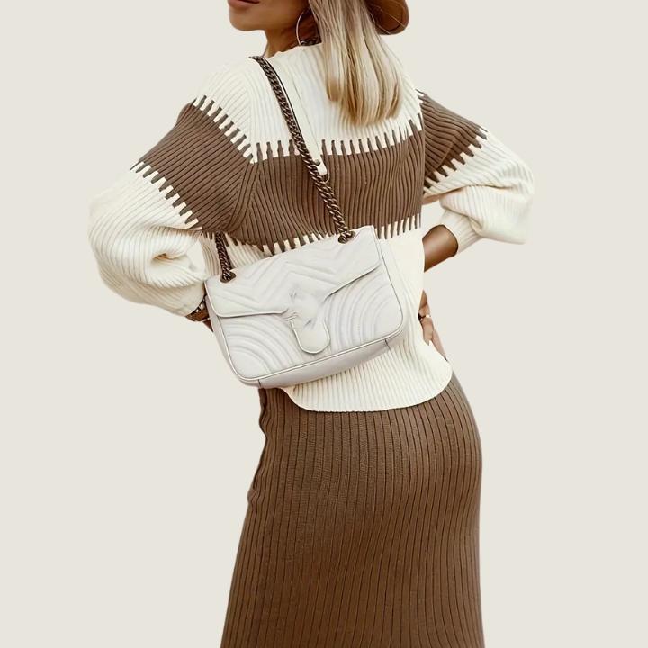 Women’s Split Skirt and Pullover Set