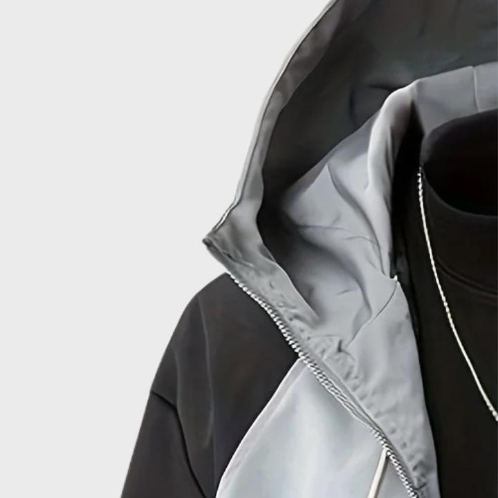 Men’s Plus Size Loose Fit Windbreaker Jacket