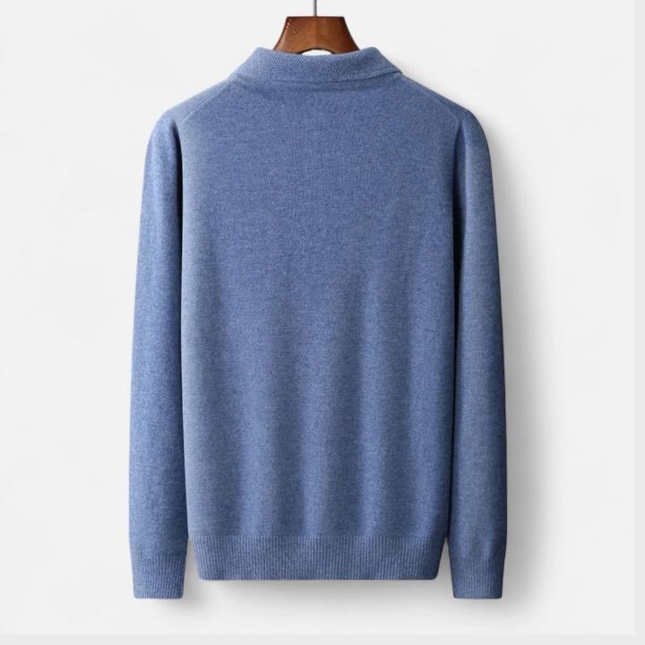 Men's Classic Wool Polo Pullover