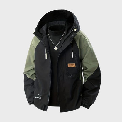 Men’s Plus Size Loose Fit Windbreaker Jacket