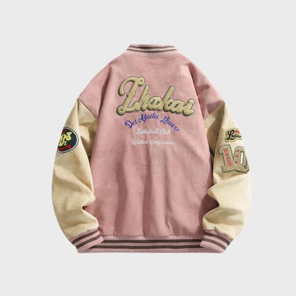 Men’s Trendy Patchwork Baseball Jacket