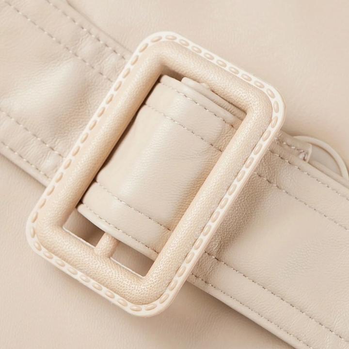 Women's Chic Belted Windbreaker Coat