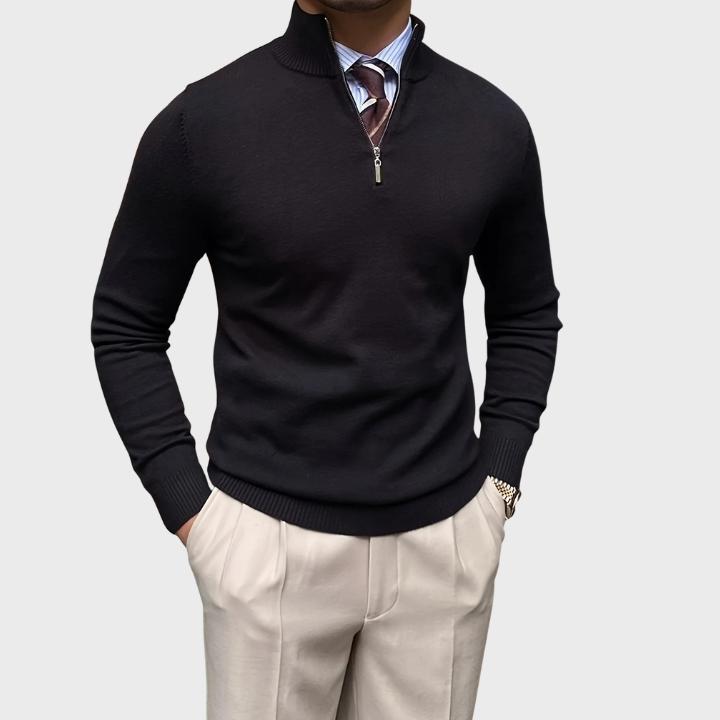 Men’s Smart Quarter-Zip Knit Jumper