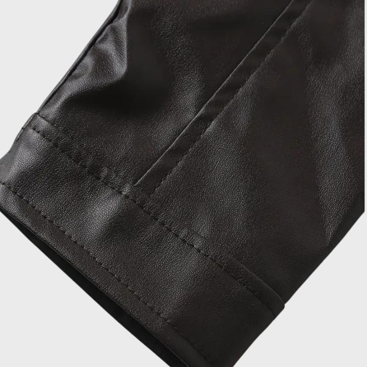 Men’s Casual Leather Motorcycle Jacket