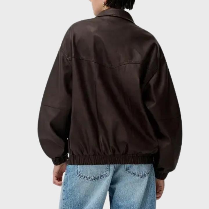 Women’s Retro High Neck Oversized Jacket