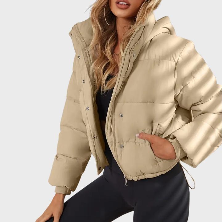 Women’s Drawstring Puffer Winter Jacket
