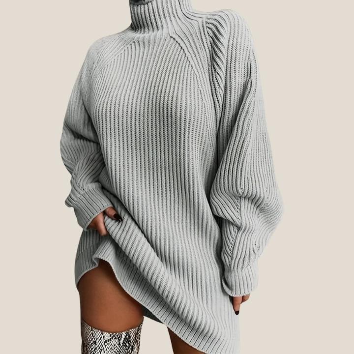 Women’s Plus Size Ribbed Sweater Dress