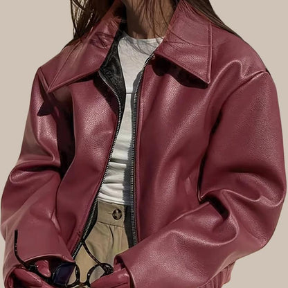 Women’s Retro Leather Jacket
