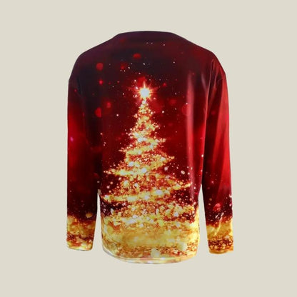 Women's Christmas Tree Crew Neck Sweatshirt