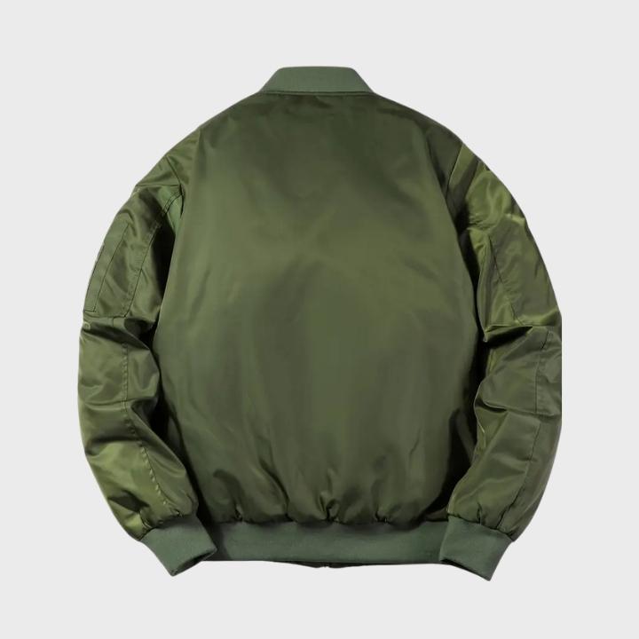 Men’s Casual Baseball Collar Bomber Jacket