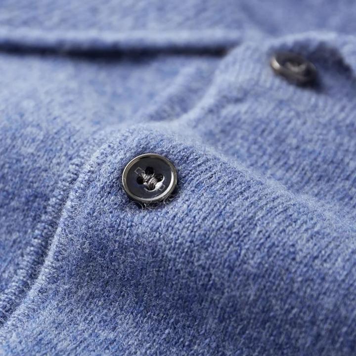 Men's Classic Wool Polo Pullover