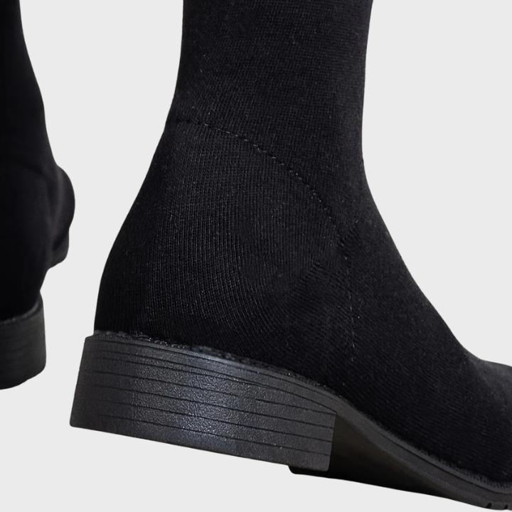Women's Elegant Knee High Stretch Knit Boots