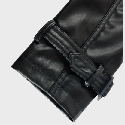 Women's Chic Belted Windbreaker Coat