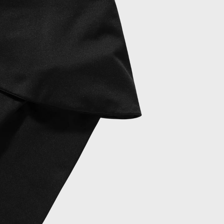 Women's Black One-Shoulder Mini Dress