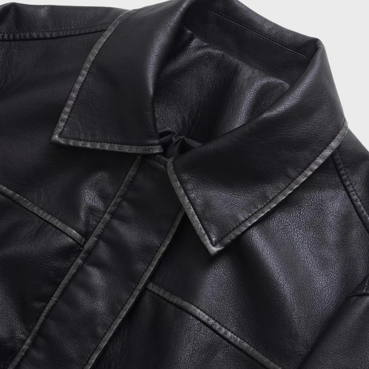 Women’s Classic Faux Leather Jacket