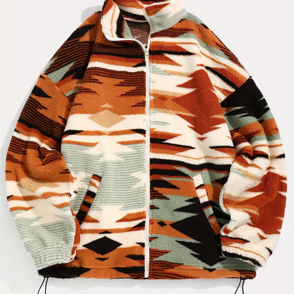 Men’s Retro Knit Zip-Up Jacket