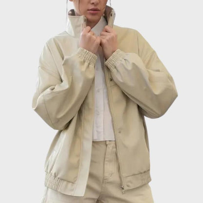 Women’s Retro High Neck Oversized Jacket