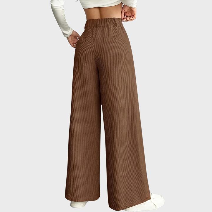 Women's Wide-Leg Corduroy Trousers