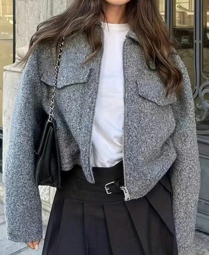 Women’s Cropped Zip Jacket