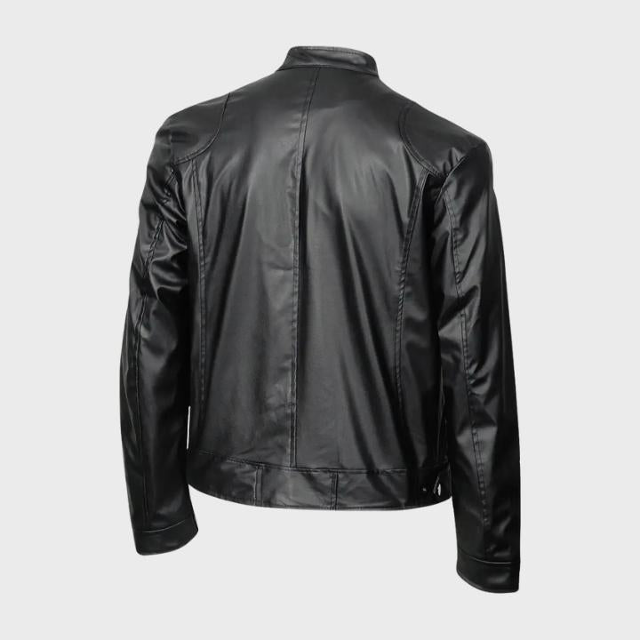 Men’s Casual Leather Motorcycle Jacket